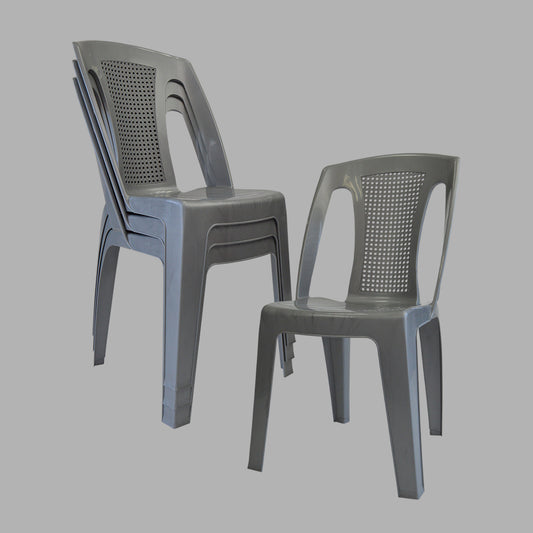 Silla Aruba Gris, Paquete de 4 Piezas