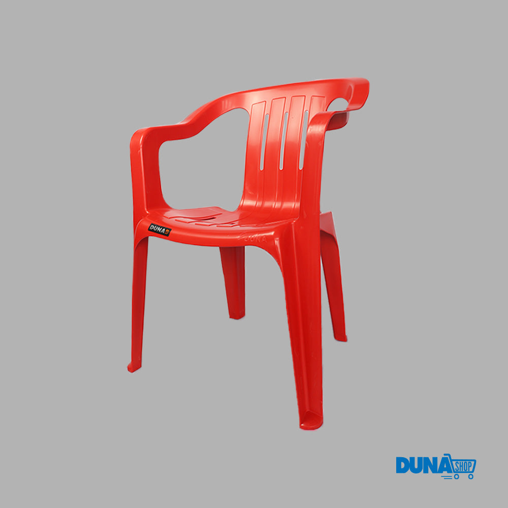 Silla plástica Brexia roja apilable para exterior, fiestas, restaurantes